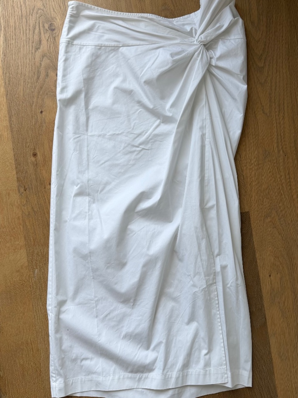 Anine Bing white wrap cotton skirt
